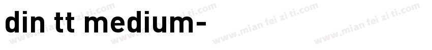 din tt medium字体转换